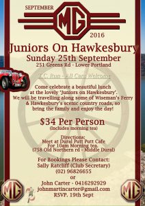 MG TC Run to Juniors Hawkesbury