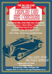 2017 Display Day and Concours