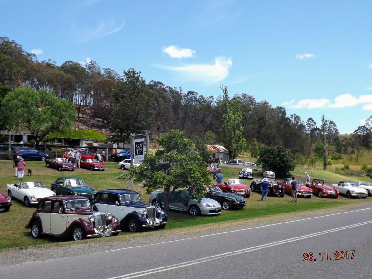 November 2017 MG Car Club Sydney Run to Laguna and Wollombi