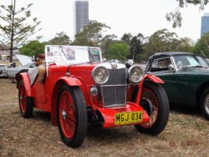 MG Car Club Display at CARnivale 2018