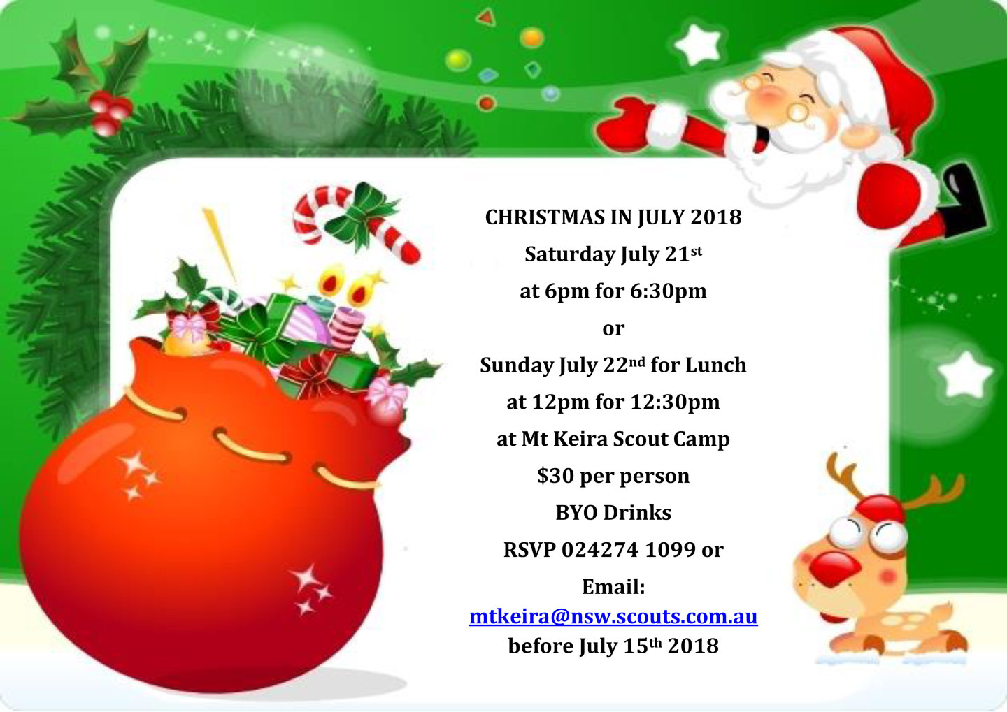2018 Christmas in July Illawarra Register