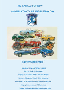2019 MG Car Club Sydney Concours and Display Day