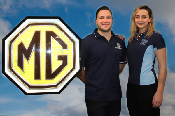 MG Car Club Sydney Sky Blue Polo Shirt