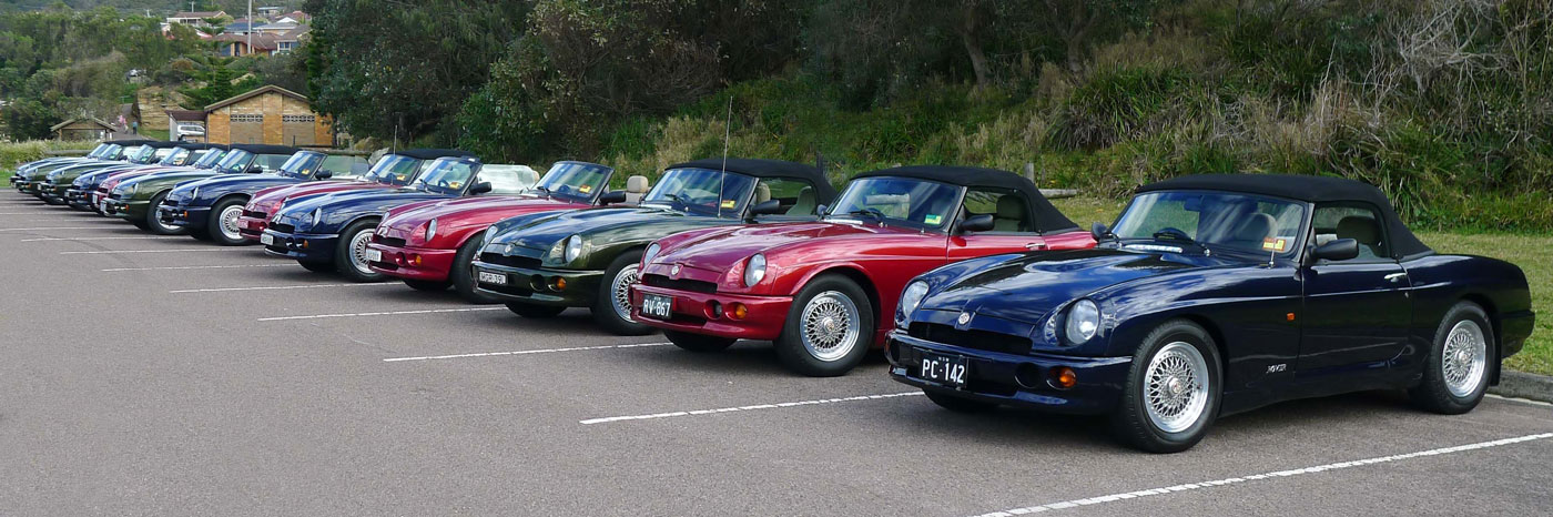 MG RV8s at Caves Beach