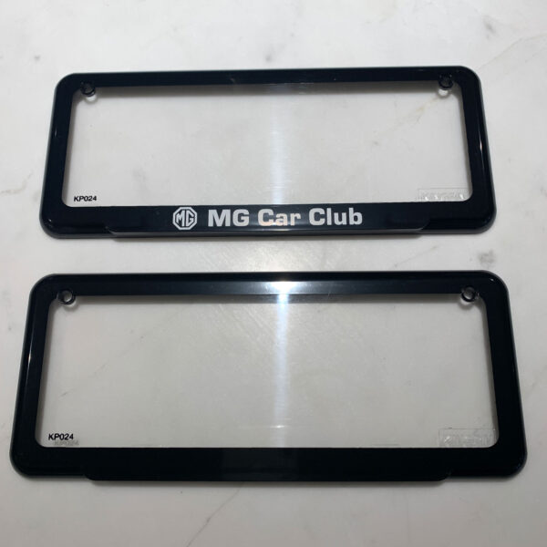 MG Car Club Historic Number Plate Covers
