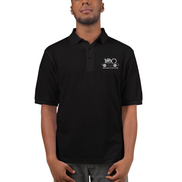 Men's 100 year MGB Polo Black & Navy