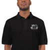 Men's 100 year MG 4 Polo Black & Navy - Image 2