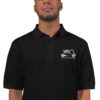 Men's 100 year MGTF Polo Black & Navy - Image 2