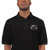 Men's 100 year MGBGT Polo Black & Navy - Image 2
