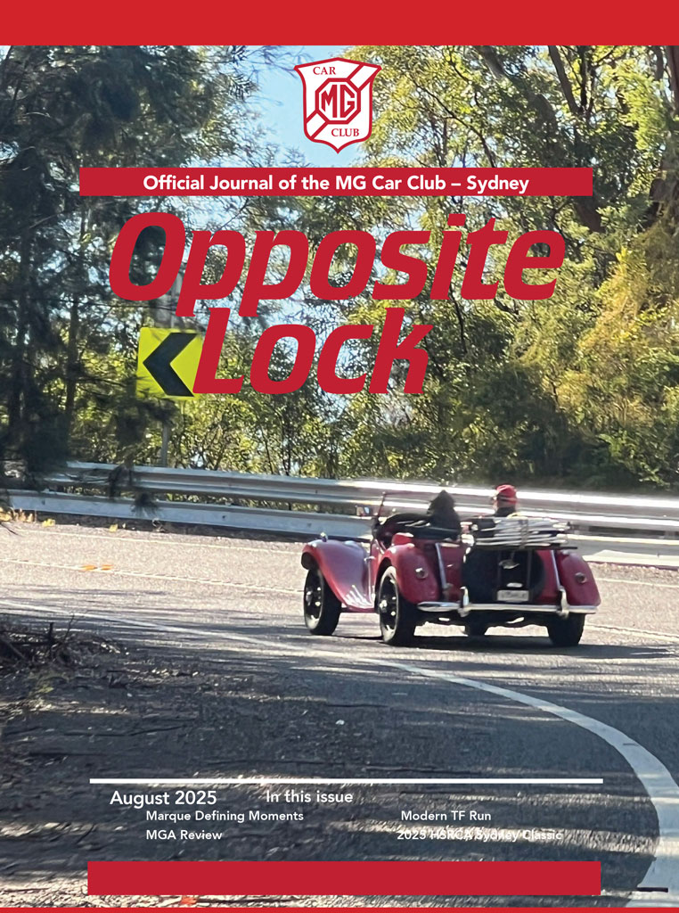 Opposite Lock August 2025
